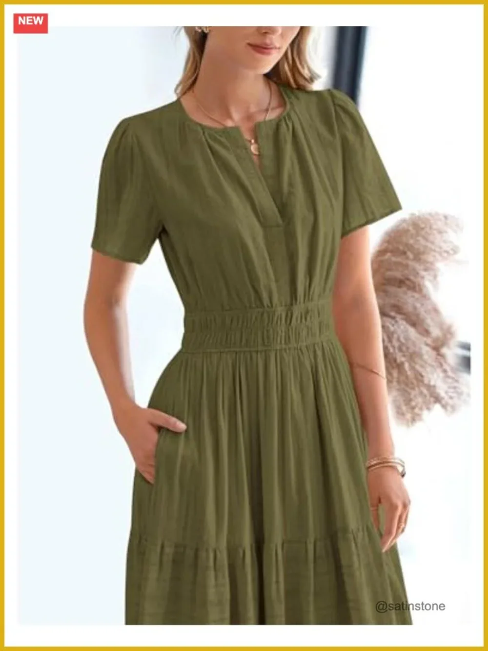 BTFBM Women's Maxi Dress Short Sleeve V-Neck Tiered Ruffle Casual
